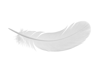 Bílé peříčko je typické andělské znamení. 