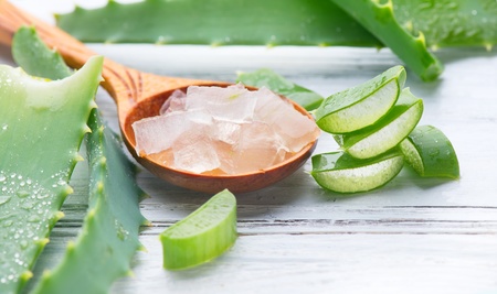 Aloe vera gel má antibakteriální účinky a pomáhá také léčit jizvy po akné. léčba akné aloe vera gel