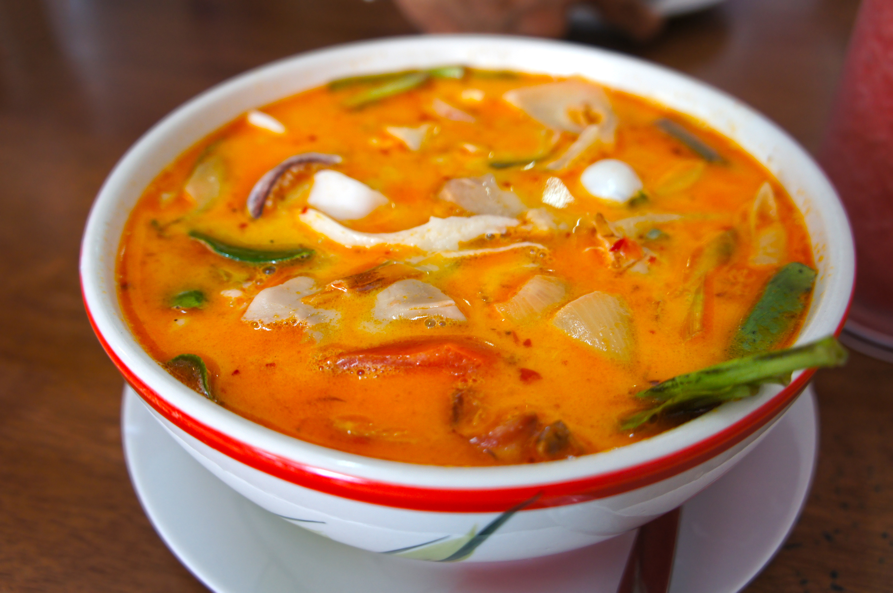 Thajská polévka tom yum