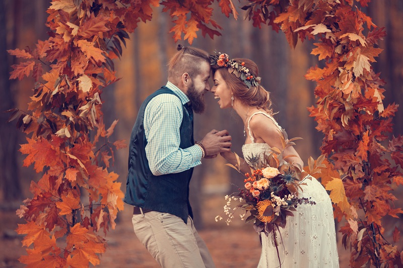 Podzimní svatba je na fotografování přímo dokonalá!